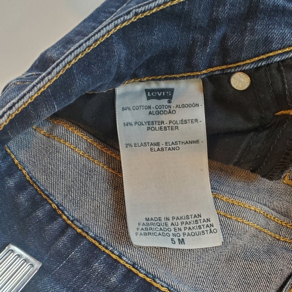 Womens Levi's 535 Medium Wash Stretch Leggings Pants Size 5M 29"inseam SHARP! - Picture 6 of 6